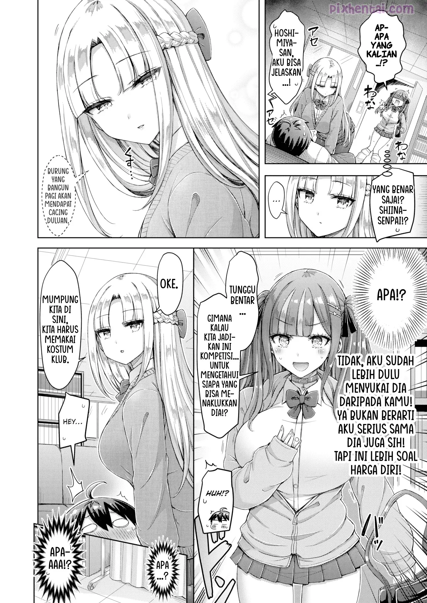 Komik hentai xxx manga sex bokep Tenkou saki ga moto joshi kou de mainichi haaremu sugiru ken 8